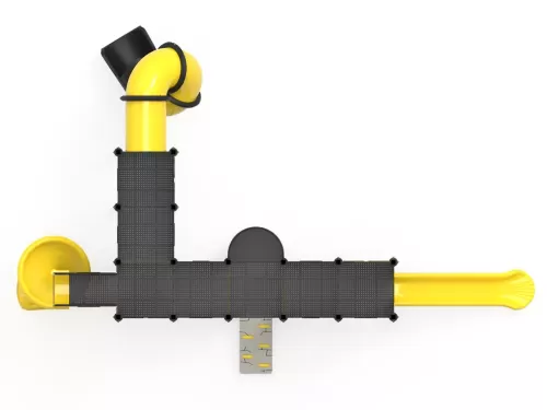 iso kiipeilyteline liukumäellä